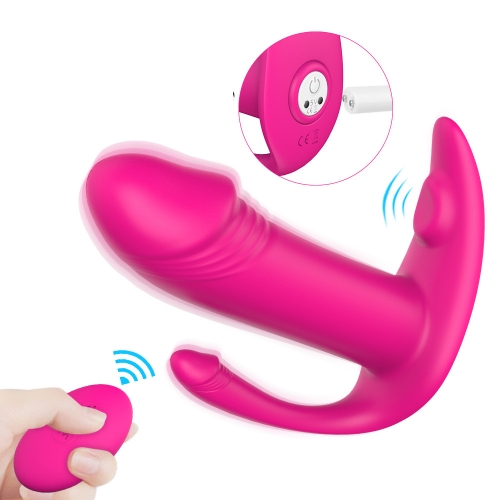 穿戴器具--雙頭密探 女用穿戴 防水靜音多頻無線遙控震動棒