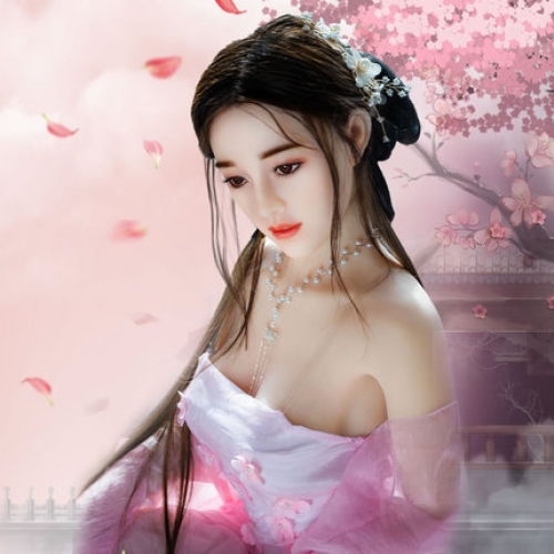 MYDOLL 潮影 古裝蝶依 硅膠頭植發(fā)+皮膚仿真經(jīng)絡(luò)實(shí)體娃娃159cm